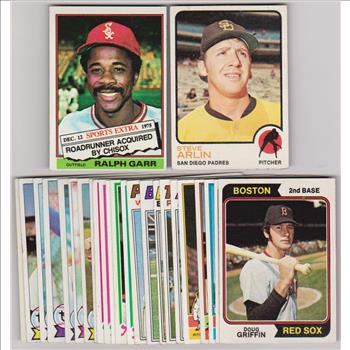 25 Different 1970's Topps Baseball Cards (1973-1979) w/ Ralph Garr + More
