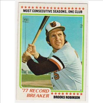 1978 Topps Brooks Robinson #4 Card - HOF'er
