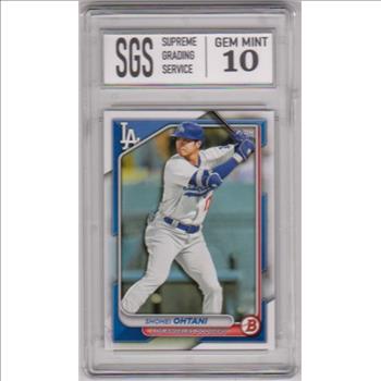 Graded Gem Mint 10 - Shohei Ohtani 2024 Bowman #33 Card