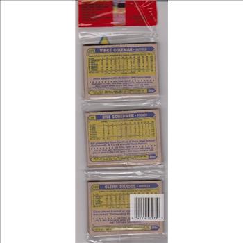 1987 Topps Baseball 49 Card Rack Pack w/ Wade Boggs On Front