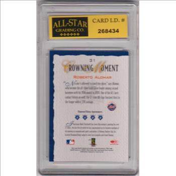 Graded 10 - Roberto Alomar 2002 Donruss Diamond Kings #31 Card
