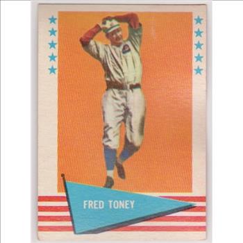 1961 Fleer Fred Toney #80 Card