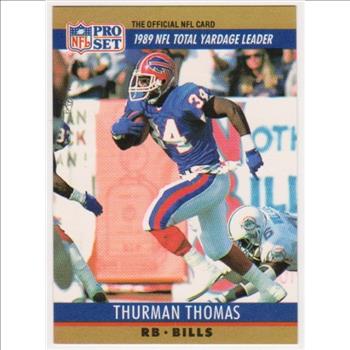 Error - Thurman Thomas 1990 Pro Set Wrong Back - HOFer