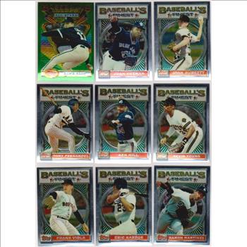 9 Different 1993 Topps Finest Cards w/ David Cone + More