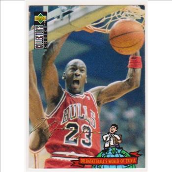 MICHAEL JORDAN Gold Signature - 1994-95 Collectors Choice Italian #402 - Tough To Pull Insert Card