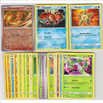 25 Different Pokemon Trading Cards w/ Charmander REVERSE HOLO + More
