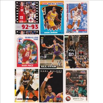 Basketball Card Collection w/ Michael Jordan, Magic Johnson + More
