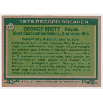 1977 Topps George Brett #231 Card - HOF'er