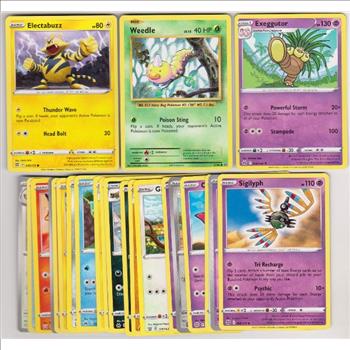 25 Different Pokemon Trading Cards w/ Electabuzz + More