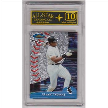 Graded 10 - Frank Thomas 2000 Topps Finest #155 Card