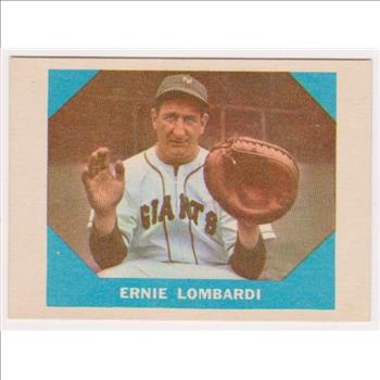 1960 Fleer Ernie Lombardi #17 Card - HOF'er