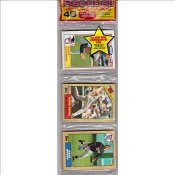 1987 Topps Baseball 49 Card Rack Pack w/ Pete Rose On Back