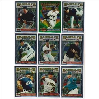 9 Different 1993 Topps Finest Cards w/ Terry Pendleton + More