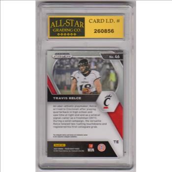 Graded 10 - Travis Kelce 2021 Panini Prizm Draft Picks #46 Card