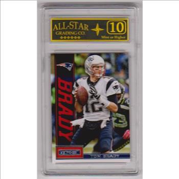 Graded 10 - Tom Brady 2013 Panini Rookies & Stars #59 Card