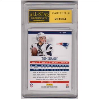 Graded 10 - Tom Brady 2013 Panini Rookies & Stars #59 Card