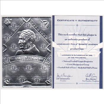 1993 Legendary Foils Honus Wagner Sculpted Card With COA