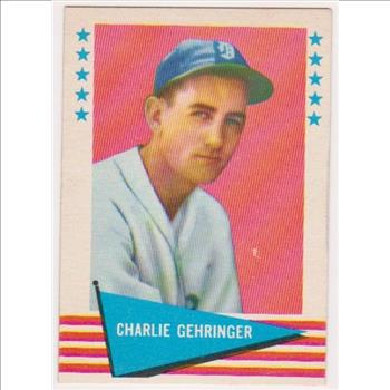 1961 Fleer Charlie Gehringer #32 Card - HOF'er