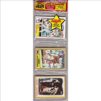 1987 Topps Baseball 49 Card Rack Pack w/ Dave Winfield On Front