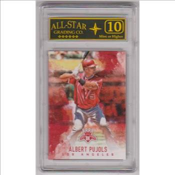 Graded 10 - Albert Pujols 2017 Panini Diamond Kings #68 Card