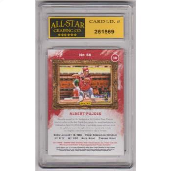Graded 10 - Albert Pujols 2017 Panini Diamond Kings #68 Card