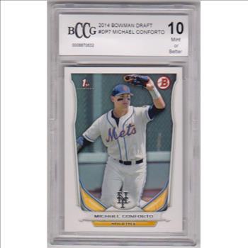 Rookie Graded BCCG 10 - Michael Conforto 2014 Bowman Draft #DP7 Card