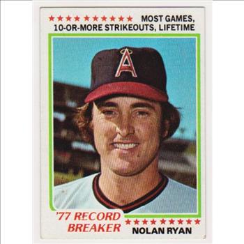 1978 Topps Nolan Ryan #6 Card - HOF'er