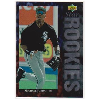1995 Upper Deck UDA Michael Jordan Star Rookies #19 3.5x5 Jumbo Card