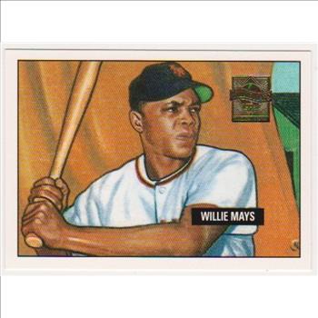 Willie Mays 1951 Bowman #305 Commemorative Card - 1997 Topps #1 Insert Card
