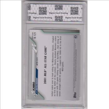 Graded Sigma Gem Mint 10 - Ichiro Suzuki 2020 Topps Update #U-121 Card