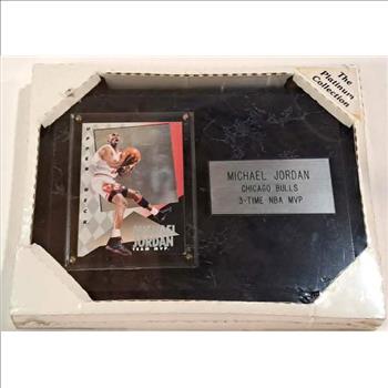 Sealed - Michael Jordan 1993-94 Upper Deck Team MVP Hologram On Plaque - 3-Time NBA MVP