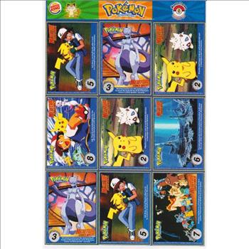 1999 Pokemon Master Trainer Collector Set Uncut 9 Card Sheet #9 w/ Poliwhirl  More