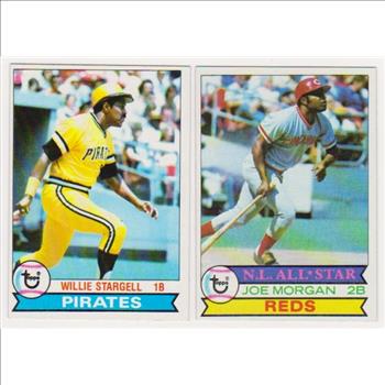 1979 Topps Willie Stargell #55 + Joe Morgan #20 Card Pair
