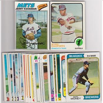 25 Different 1970's Topps Baseball Cards (1973-1979) w/ Jerry Koosman + More
