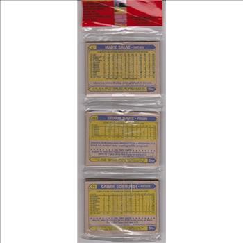 1987 Topps Baseball 49 Card Rack Pack w/ Ozzie Smith On Front