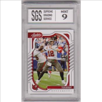 Graded Mint 9 - Tom Brady 2022 Panini Absolute #78 Card