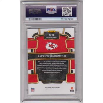 Graded PSA Mint 9 - Patrick Mahomes 2023 Panini Select #49 Card