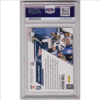 Graded PSA Mint 9 - Tom Brady 2015 Score Franchise #1 Card
