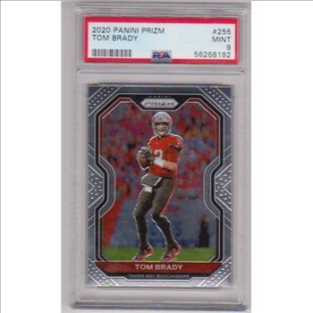Graded PSA Mint 9 - Tom Brady 2020 Panini Prizm #255 Card