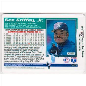 1995 Topps Ken Griffey, Jr. Porcelain Card - Only 100 Produced!