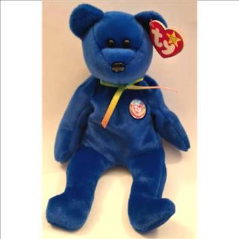 1998 Ty Beanie Baby CLUBBY THE BEAR - With Original Tags