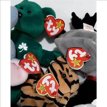 4 Different Ty Beanie Babies - 1995-1998 - w/ Erin The Bear + More