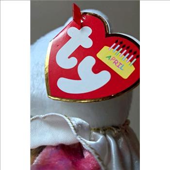 2001 Ty Beanie Baby April The Birthday Bear - With Original Tags