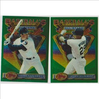 1993 Topps Finest Ryne Sandberg #105 + Fred McGriff #106 Card Pair