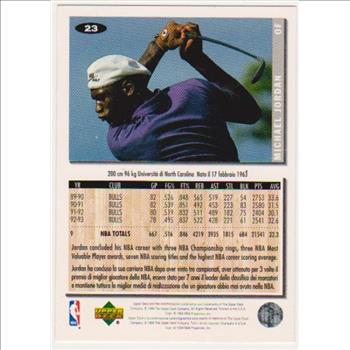 ITALIAN VERSION - Michael Jordan 1994-95 Collector's Choice #23 Card