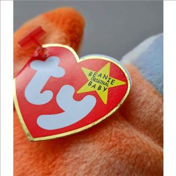 1997 Ty Beanie Baby Rainbow The Chameleon - With Iggy Error Tags