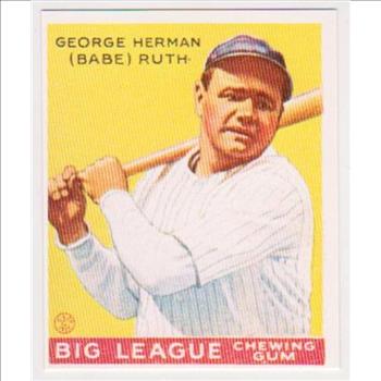 1933 Goudey Babe Ruth #53 Reprint Baseball Card
