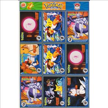 1999 Pokemon Master Trainer Collector Set 9 Card Uncut Sheet #20