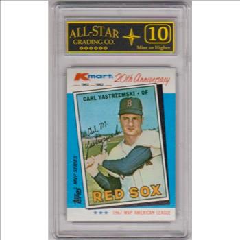 Graded 10 - Carl Yastrzemski 1982 KMart 20th Anniversary #11 Card