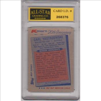 Graded 10 - Carl Yastrzemski 1982 KMart 20th Anniversary #11 Card